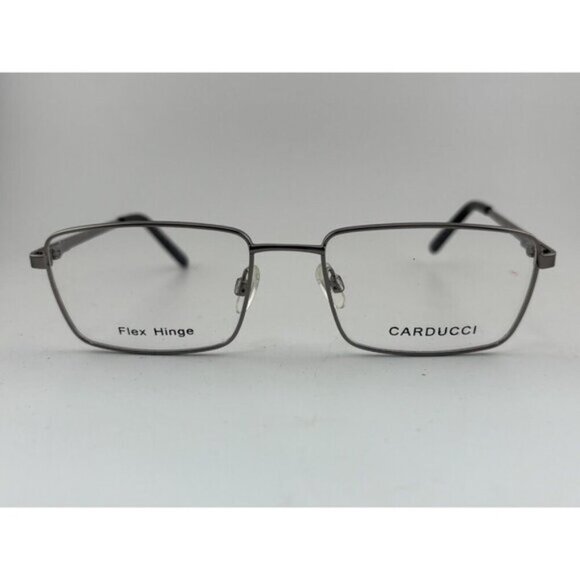 1 CARDUCCI Flex Hinge CD7142 GUN 54-18-140 Silver Eyeglass Frames - Picture 2 of 6